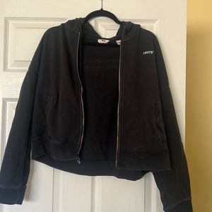 LEVI’S NAVY JACKET WITH LEVI’S LOGOS ON THE BACK